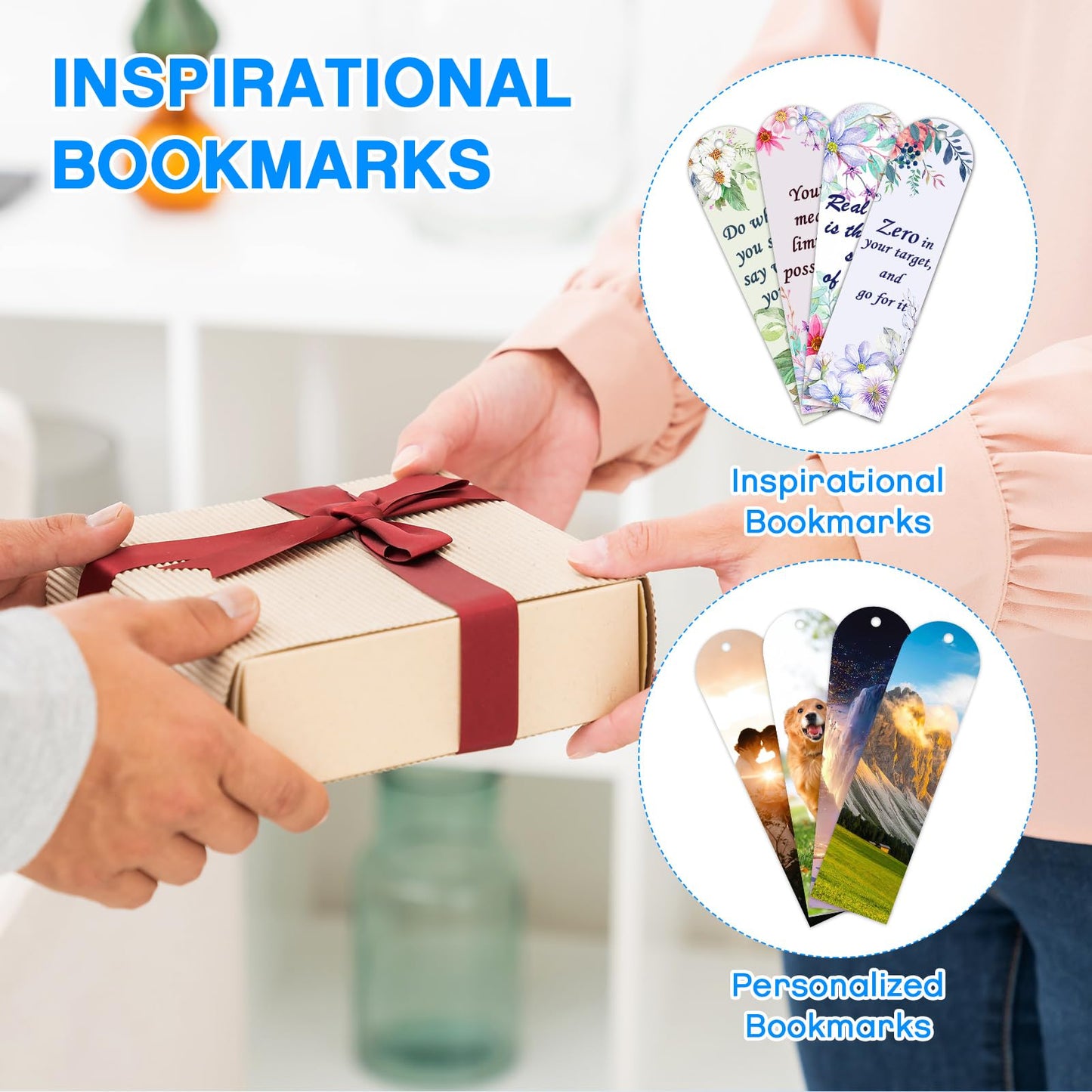 Sublimation Double Sided Bookmark Blanks - 50Pcs Metal Kit + 50 Colors Tassels, DIY Bookmarks for Book Lovers, Crafts, Reading Gifts