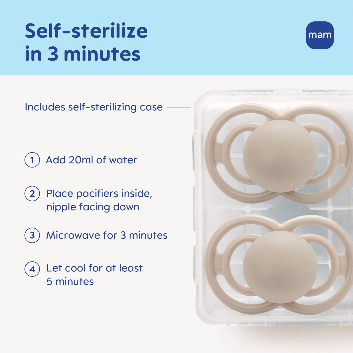 MAM Perfect Baby Pacifier 16+ Months, Extra Thin Nipple, Developed with Orthodontists, Clinically Proven, Glows in The Dark, BPA-Free Silicone, Pack of 2, Made in Europe