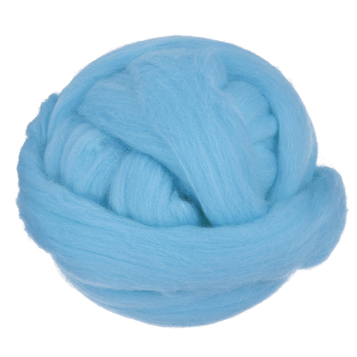 uxcell Needle Felting Wool, 3.5 Oz Nature Fibre Wool Yarn Roving for Wet Felting, Handcrafts, DIY Materials (Glass Blue)
