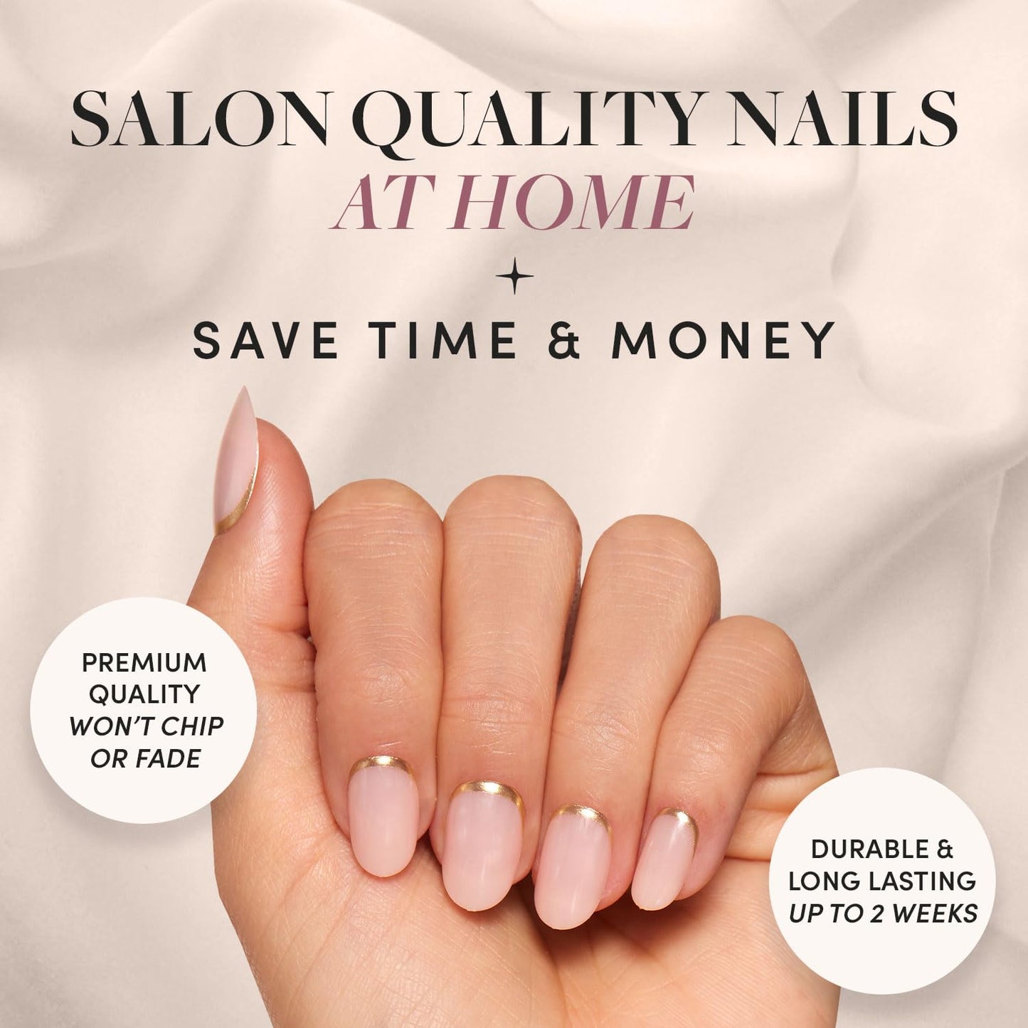 Glamnetic Press-On Nails Bundle - Red Bottom, Fall Mauve & Goal Digger | Red Accent Dual Side Medium Almond Fake Nails | Natural Short Round False Nails with Gold Foil | Muted Blush Mauve Short Oval F