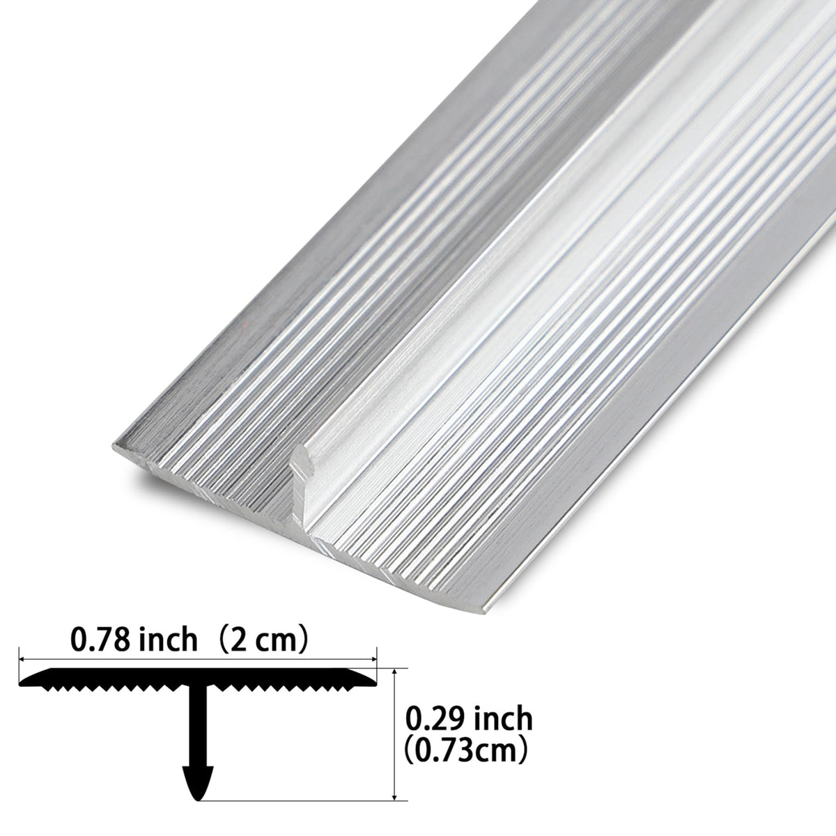 3Pcs Aluminum T Molding Trim & Floor Transition Strips (3 Count)