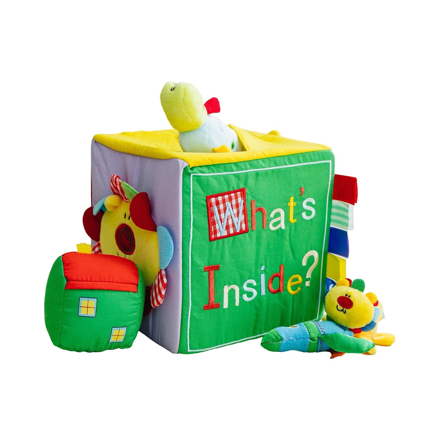 Whats Inside Box - What's in the Box Toy - 7 Surprise Pieces - Educational Sensory Toys, 7" Square, Larger and More Pieces Than Most, Perfect Size for Small Hands, for Babies, Toddlers