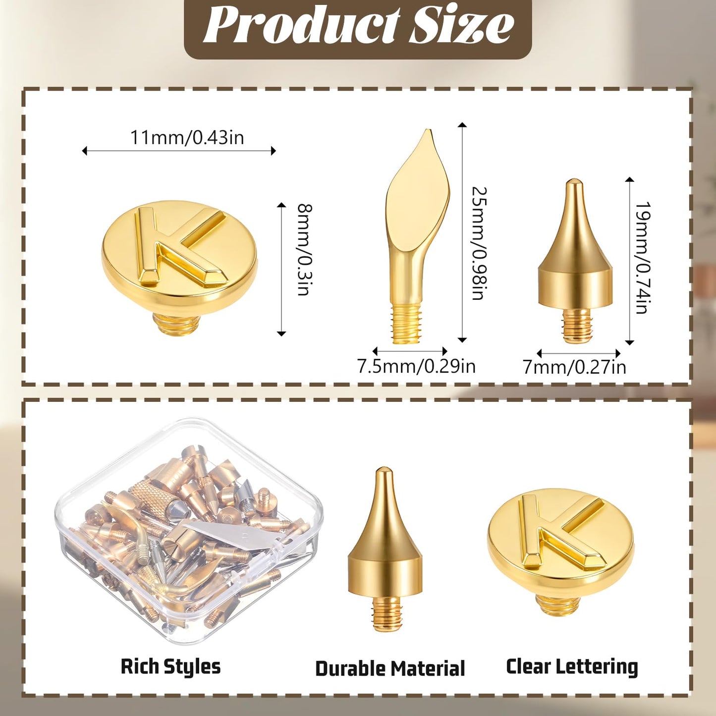 99 Pcs Wood Burning Tips Kit Pyrography Wood Burning Tip Set Letter Wood-Burning-Tip Set Including Alphabet Number Symbol for Wooden Burner Craft DIY Embossing Carving Crafts