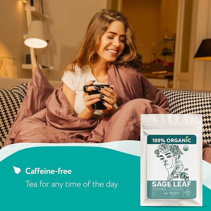 Super Value Pack 5 LB - Organic Sage Leaf Bulk Herb (Salvia officinalis) – Loose Dried Sage Leaves – Tea for Mind and Body Wellness