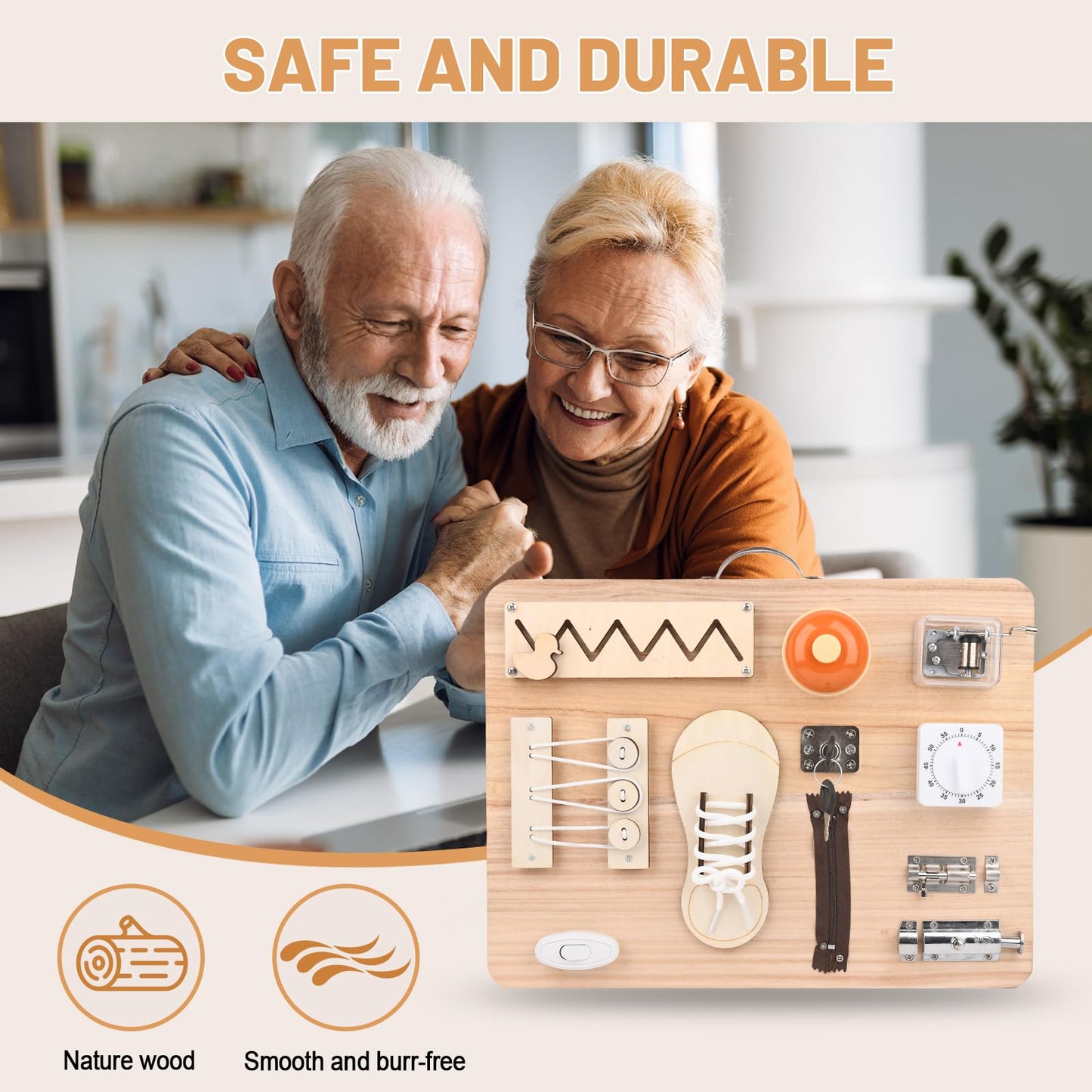 Fi/dg/et B/oa/rd for Seniors to Enhance Life Skills, Assistive Product for Home Use