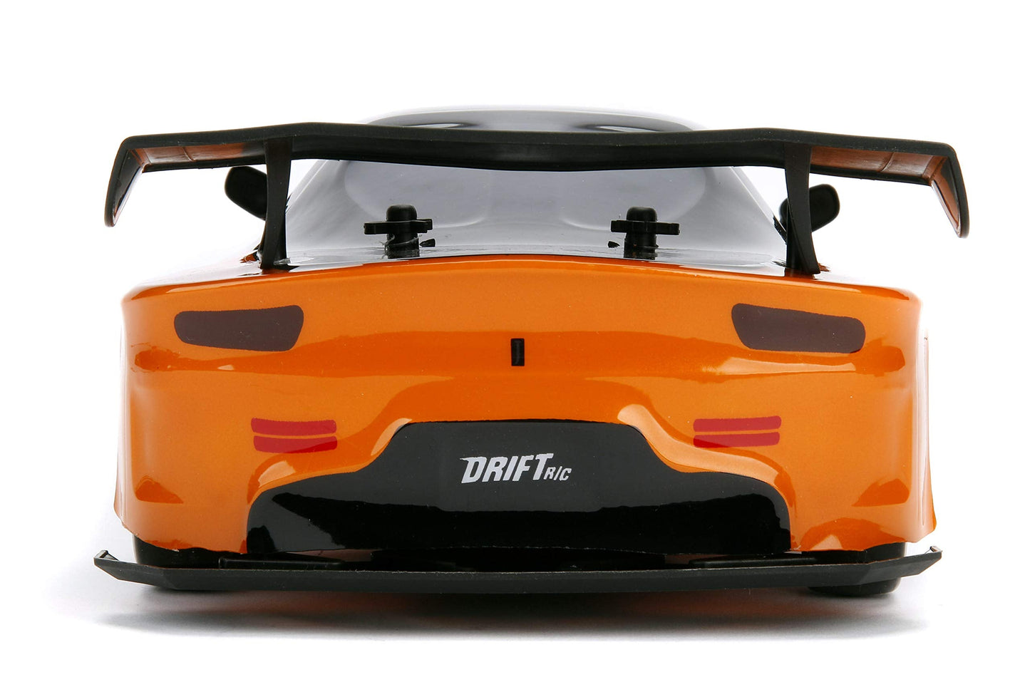 Jada Toys Fast & Furious Han’s Mazda RX-7 Drift RC Car, 1: 10 Scale 2.4Ghz Remote Control Orange & Black, Ready to Run, USB Charging (Standard) (99700)