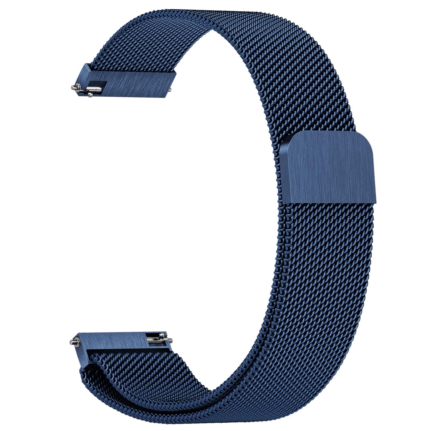 Vanjua 22mm Watch Band Quick Release Replacement Wristbands, Stainless Steel Metal Mesh Loop Adjustable Magnetic Replacement Straps Bands for Men Women