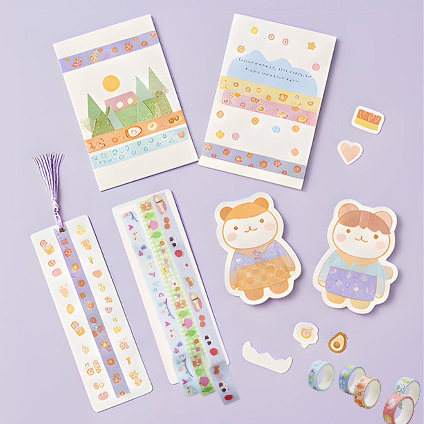 Sifaolp 60 Rolls Washi Tape Set, 15mm Wide Cute Sytle Washi Stickers, for Junk Journal Scrapbook Tape, Bullet Journaling Scrapbooking Supplies, Planner Sticker DIY Craft DéCor