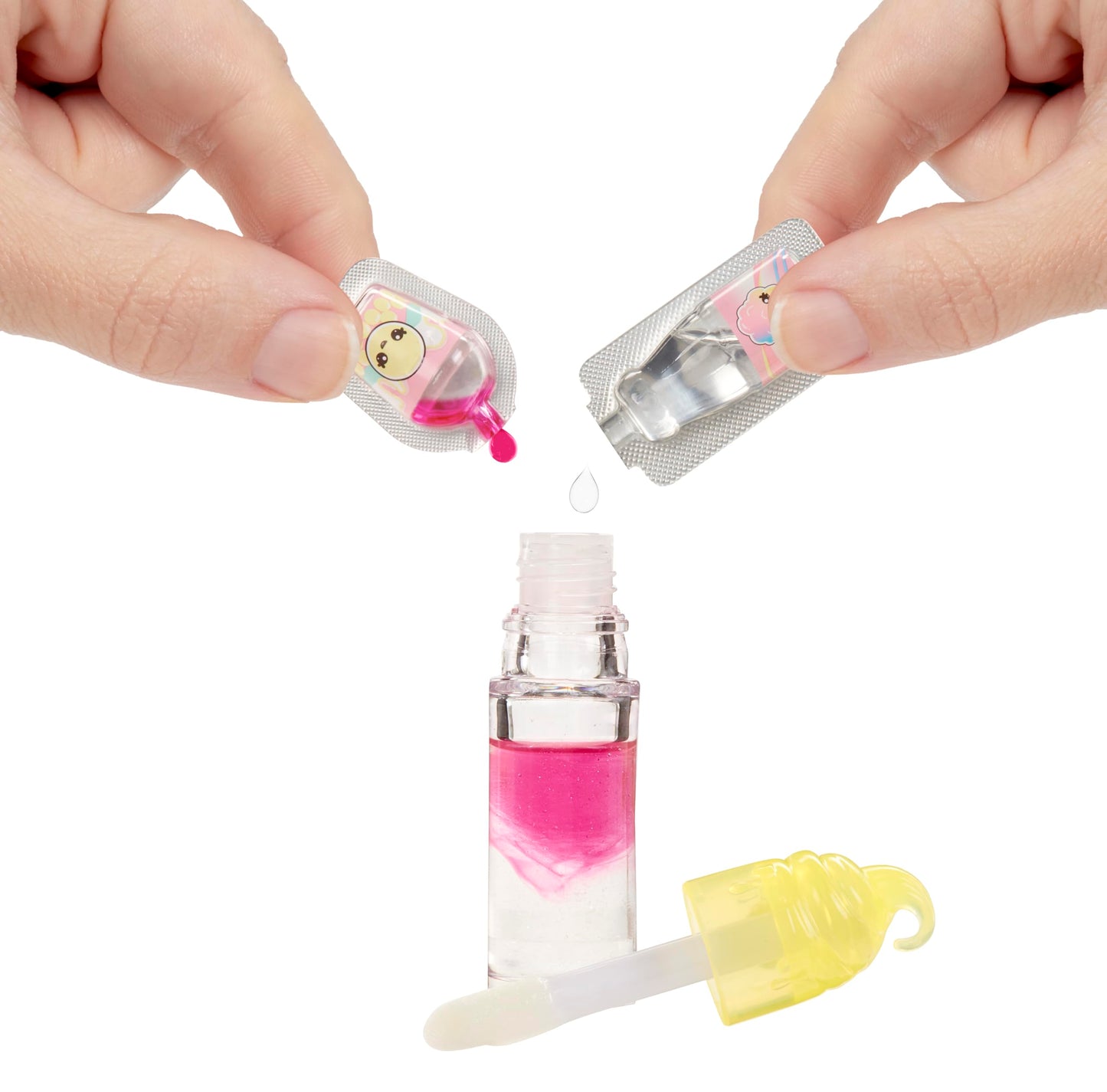 Yummiland Lip Gloss Doll – Nia Candy Fluff, with DIY Lip Gloss Kit, Ages 4+
