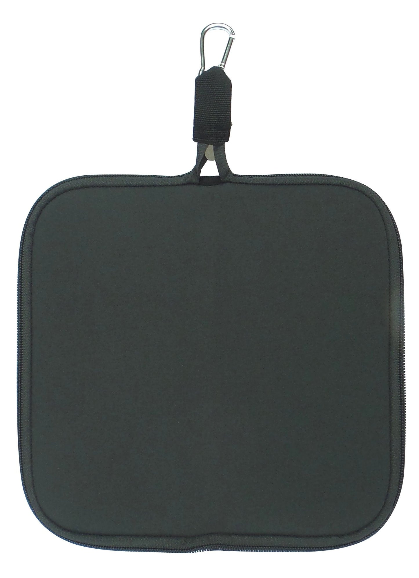 Travel Mouse Case Electronics Organizer Convertible Bag | Laptop Cord Cable Accessory Pouch with Extra Rolled Up Travel Mouse Pad | Pouch Unzips Flat Into Mouse Pad (Solid Black)