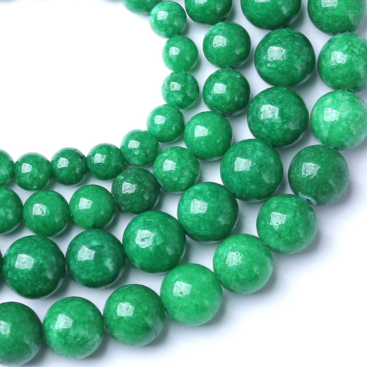 10MM Blackish Green Cloudy Chalcedony Stone Beads Round Loose Beads for Jewelry Making Bracelet Necklace 72pcs 2 Strands 32"