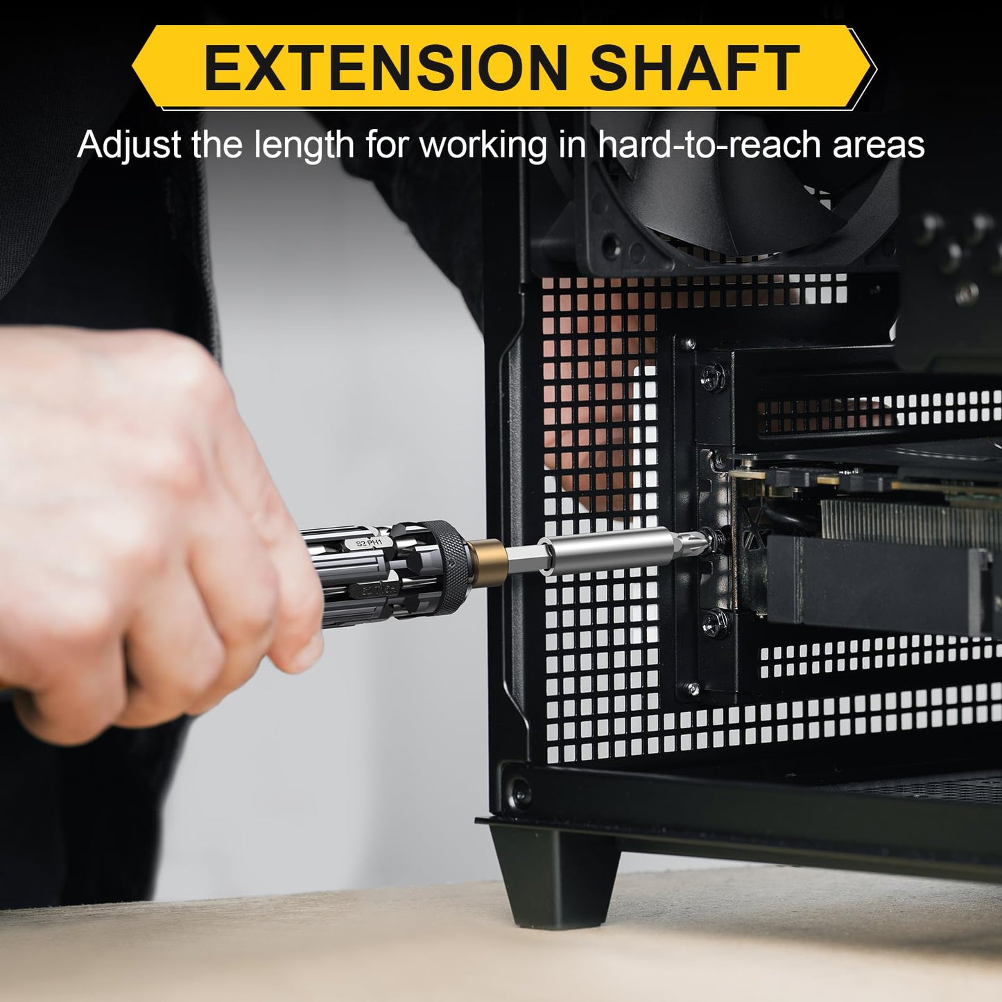 JOREST 19 in 1 Multibit Screwdriver Set, Unique Father Day Gifts for Men, Magnetic Multitool Screwdriver with Torx Hex Phillips Slotted, Repair Tool Kit for Computer Home Furnitures