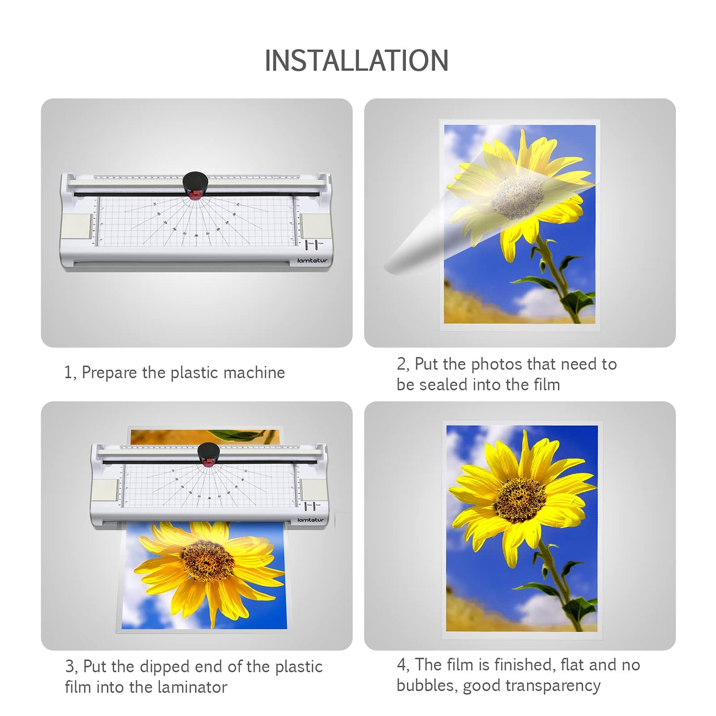 Lamtetur Thermal Laminating Pouches 9" x 11.5" Inches,Holds 8.5 x 11 Inch Sheets,3Mil 200Pack Laminate Films,Laminator Sheets,Letter Size Laminate Papers,Clear Lamination Sheets(75Mic-200sheets)