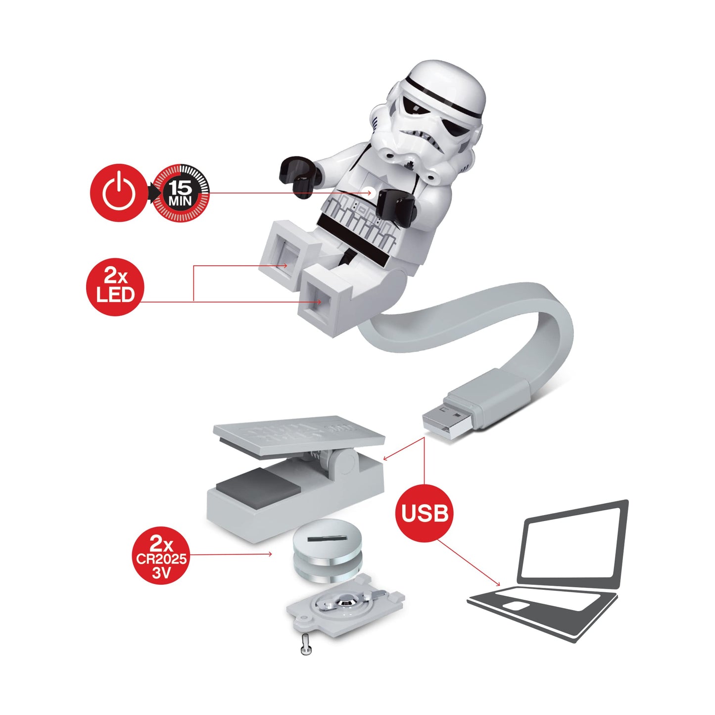 LEGO Star Wars Book Light - Stormtrooper (CL25)