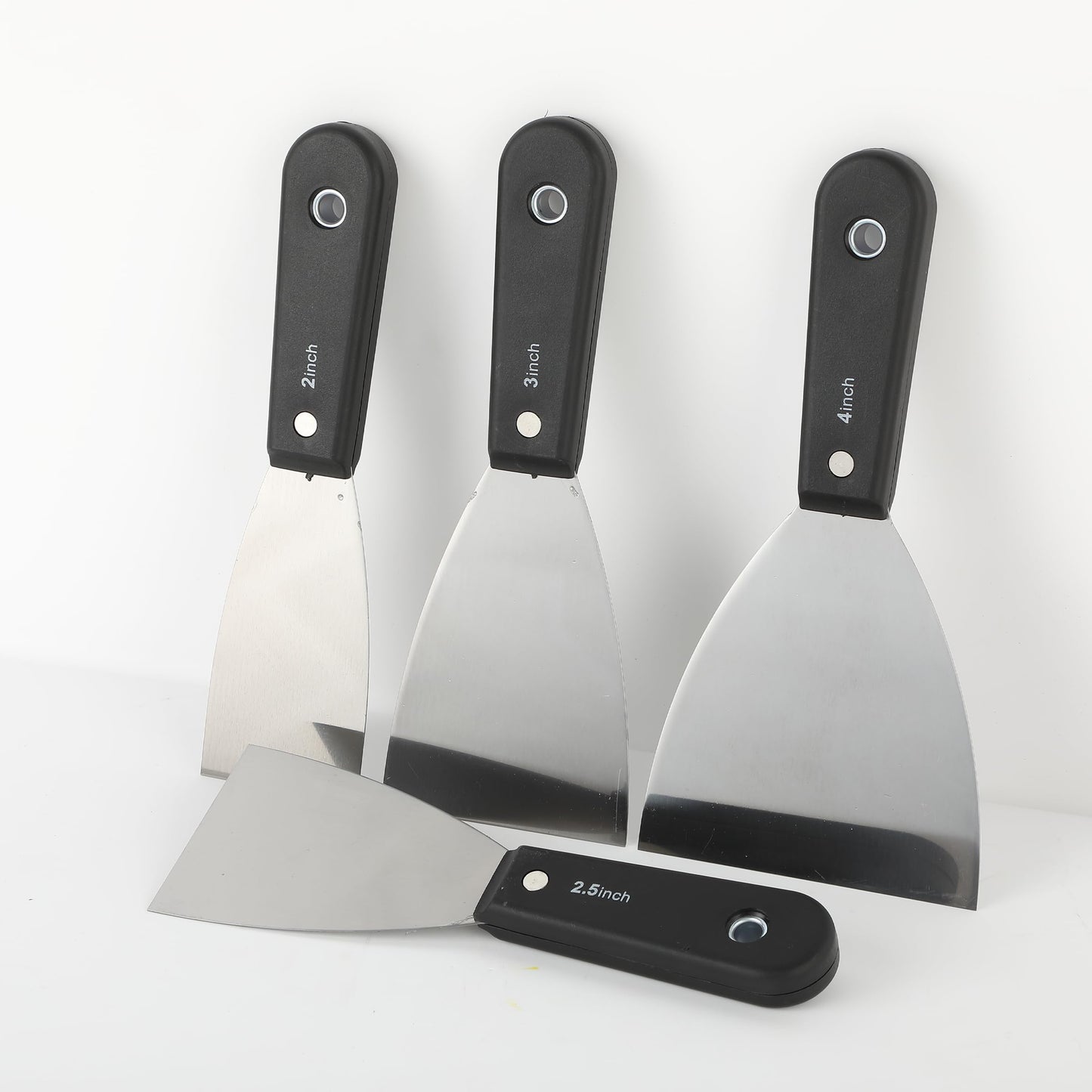 Bates- Putty Knife Set, 7 pcs, Stainless Steel, 1" 1.5" 2" 2.5" 3" 4" 5" Flexible Metal Scraper, Drywall Spackle Knife, Metal Paint Scraper Tool, Putty Knife Scraper, Wall Scraper, Drywall Knife