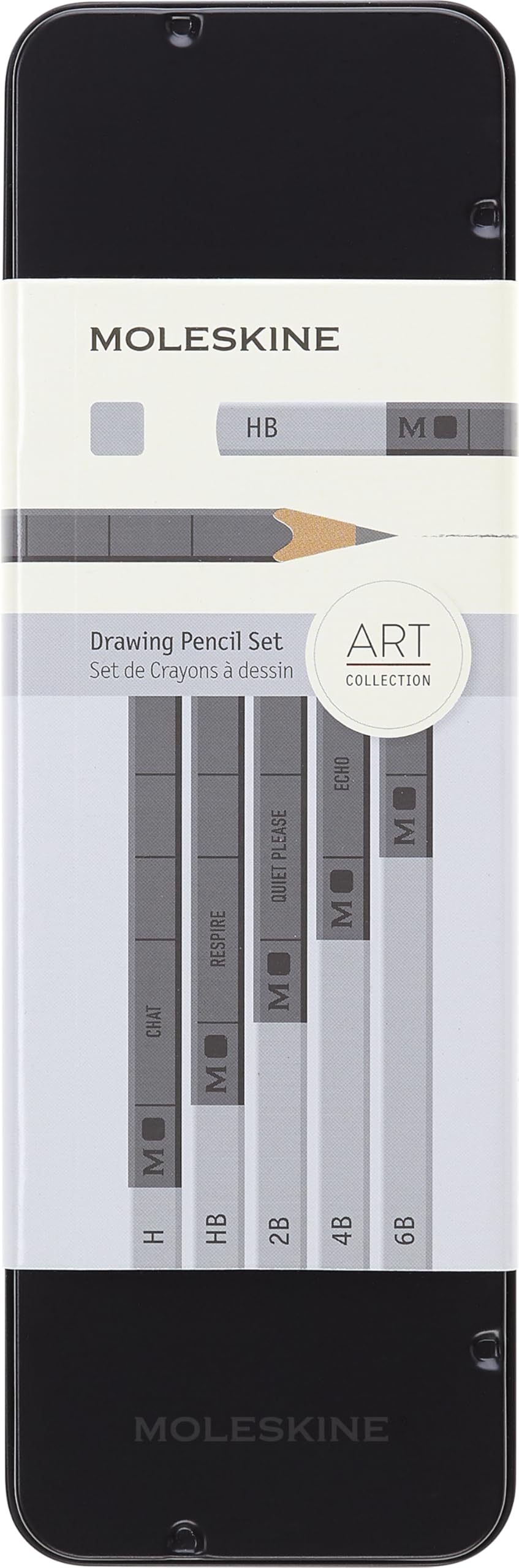 Moleskine Drawing Pencil Set, Graphite, 5 Pieces