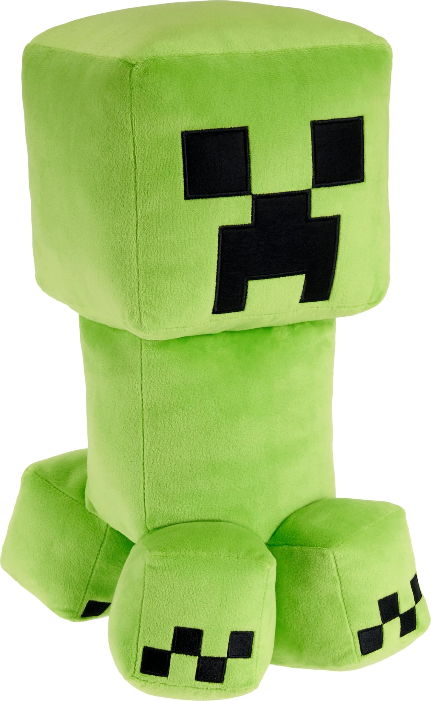 Mattel Minecraft Creeper Jumbo Plush Figure, Large 16-inch Soft Doll with Pixelated Design Inspired by The Video Game