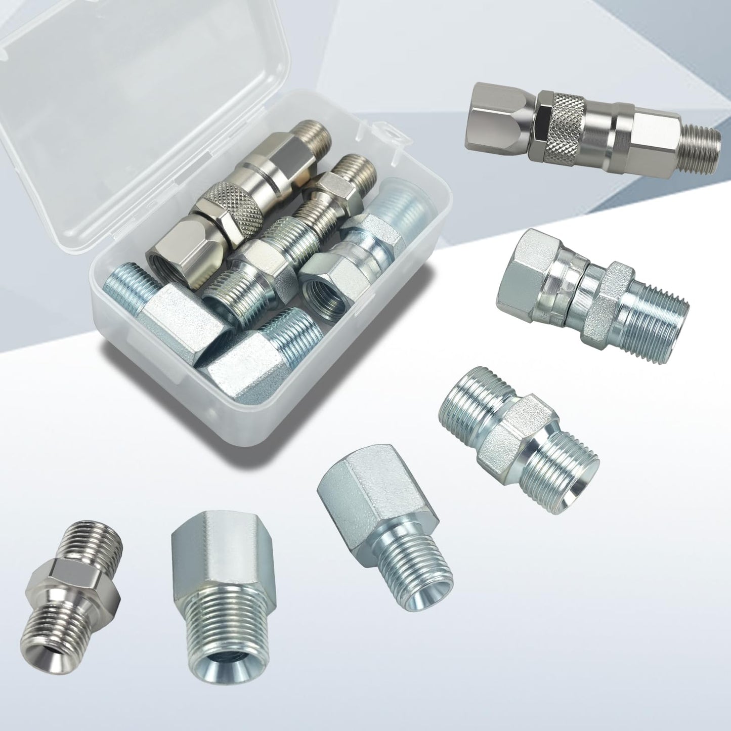 TUDUD 6Pcs Sprayer Joint Set Spray Gun Swivel Joint and Paint Hose Connector Accessories for Airless Paint Sprayer