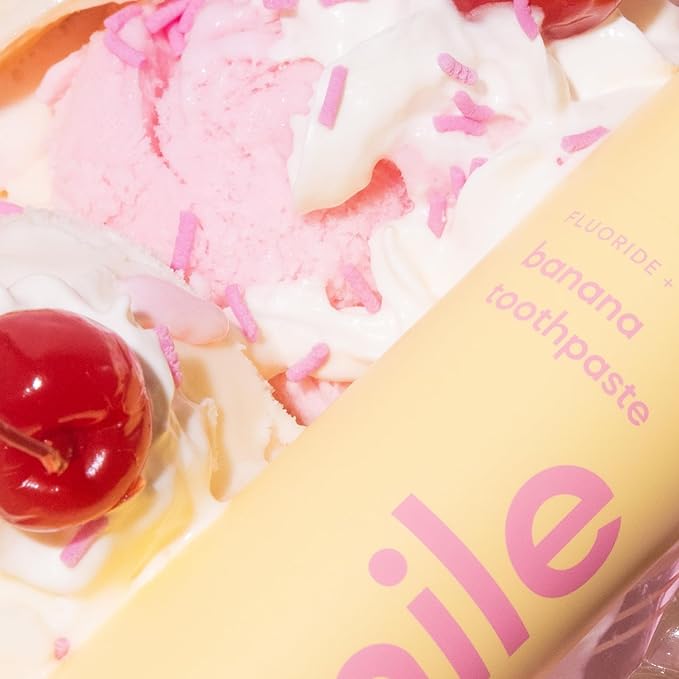 Hismile Banana Flavoured Toothpaste | Flavored Toothpaste Range | Fluoride Formula | Banana Flavour