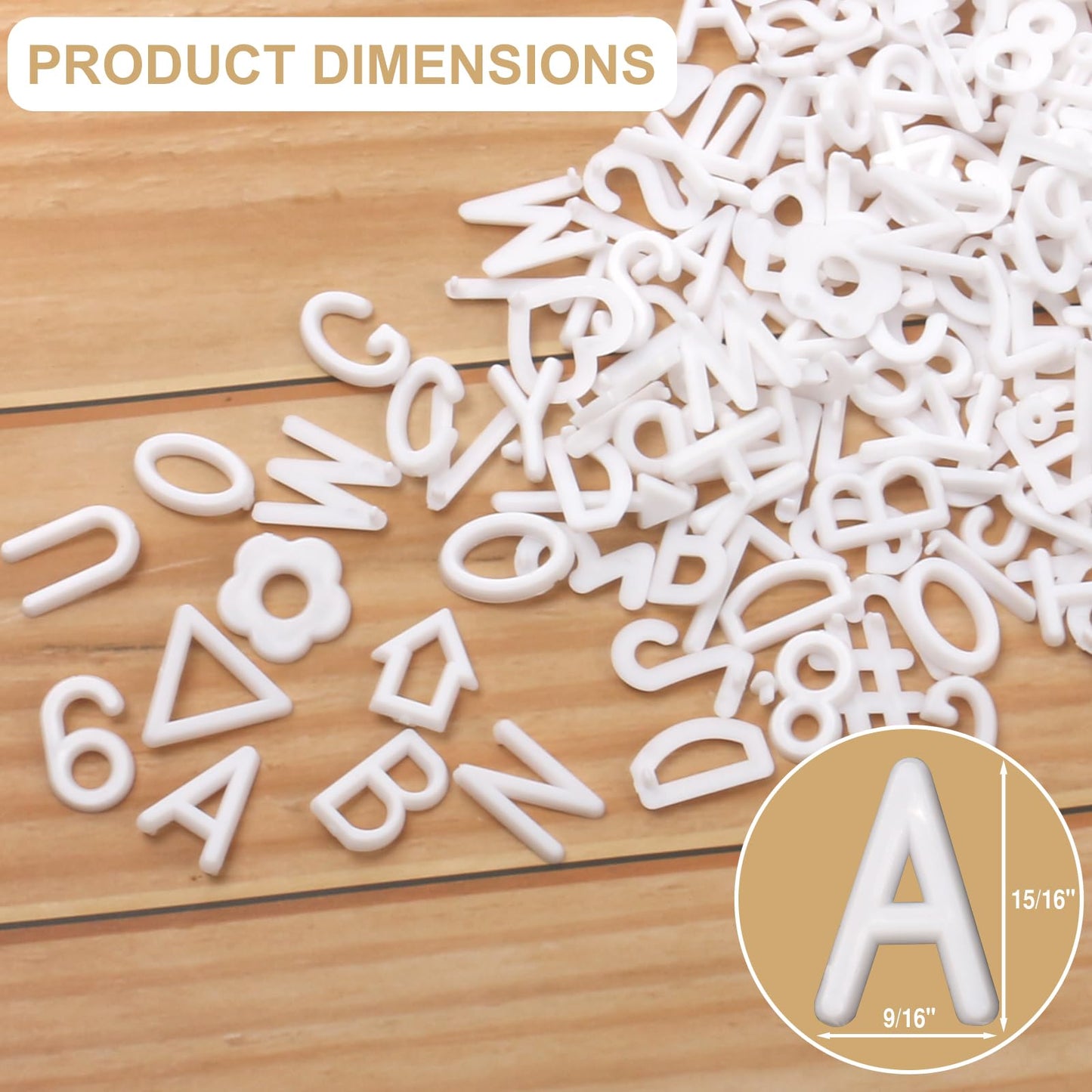 Letters for Letter Board Letters Only, 1 inch White Message Board Letters Felt Letter Board Sign Accessories (378 pcs), 1” Pre Cut Plastic Letterboard Letters Numbers Changeable Menu Board Replacement