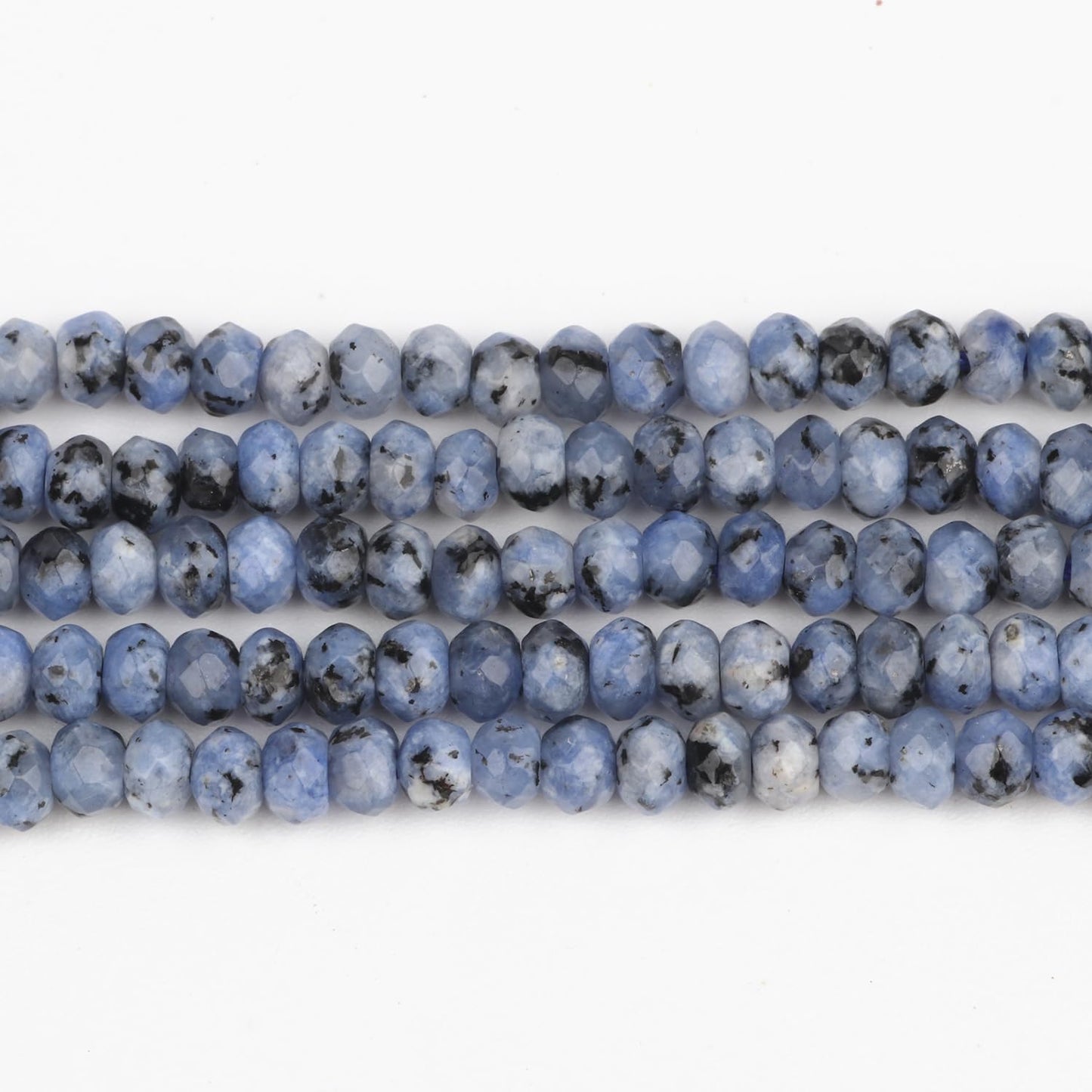 2 String 220PCS 3x5mm Natural K2 Color Beads for Jewelry Making, Songxi Facted Loose Gemstone Beads for DIY Bracelet Necklace Making Supplies with Energy Healing Chakra Power