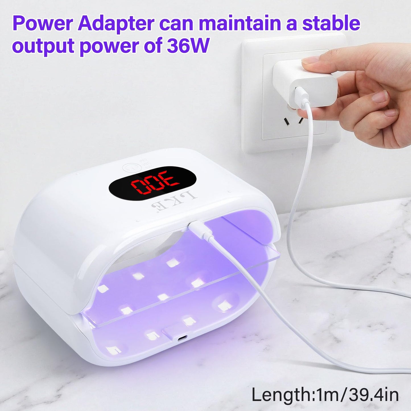 UV Light for Resin, 36W 24 LED Double-Sided UV Curing Lamp with Power Adapter, Fast Curing with 3 Timers, Jewelry Making Kit –9 Silicone Molds, 48 Metal Clasps, 5 Pipettes & Tools Set for DIY Crafts