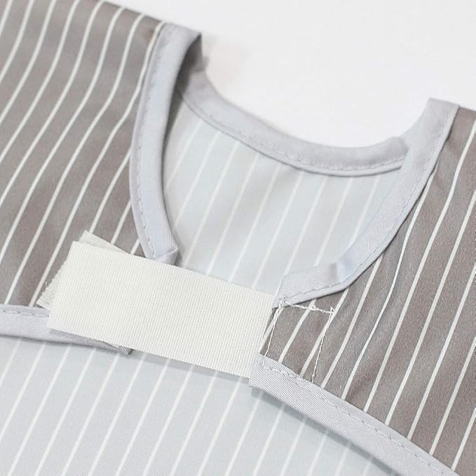 Short Sleeve Waterproof Bib for Toddlers – Easy Clean Feeding Apron for Mealtime, Daycare, Self-Feeding, Lightweight
