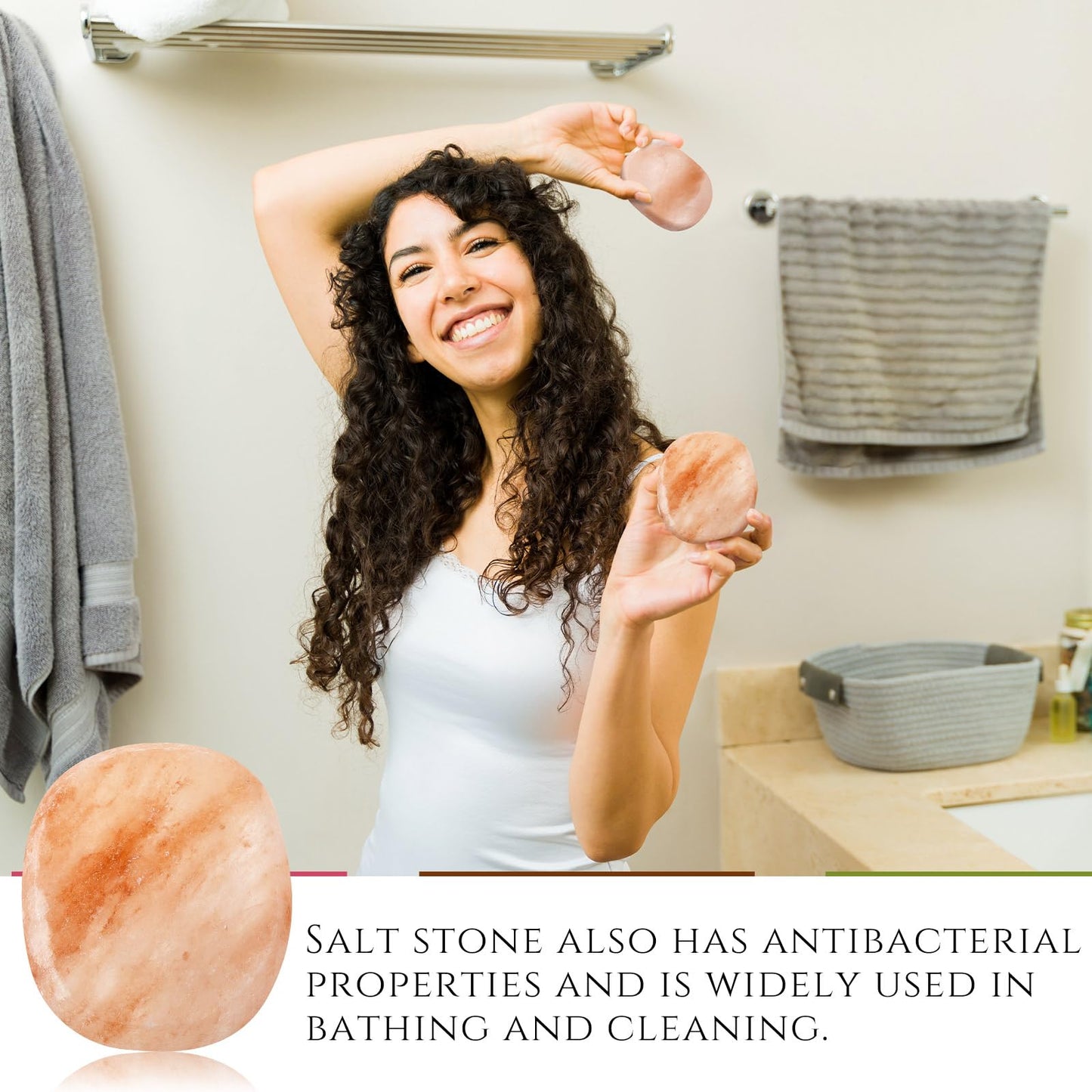 Swiffen 10 Pcs Flat Oval Massage Stone 3.5 x 1 x 2.6 Crystal Hand Carved Stone for Massages Therapy Himalayan Salt Massages Rocks Natural Pink Heated Warmer Stones for Spa Massage Salt and Sugar
