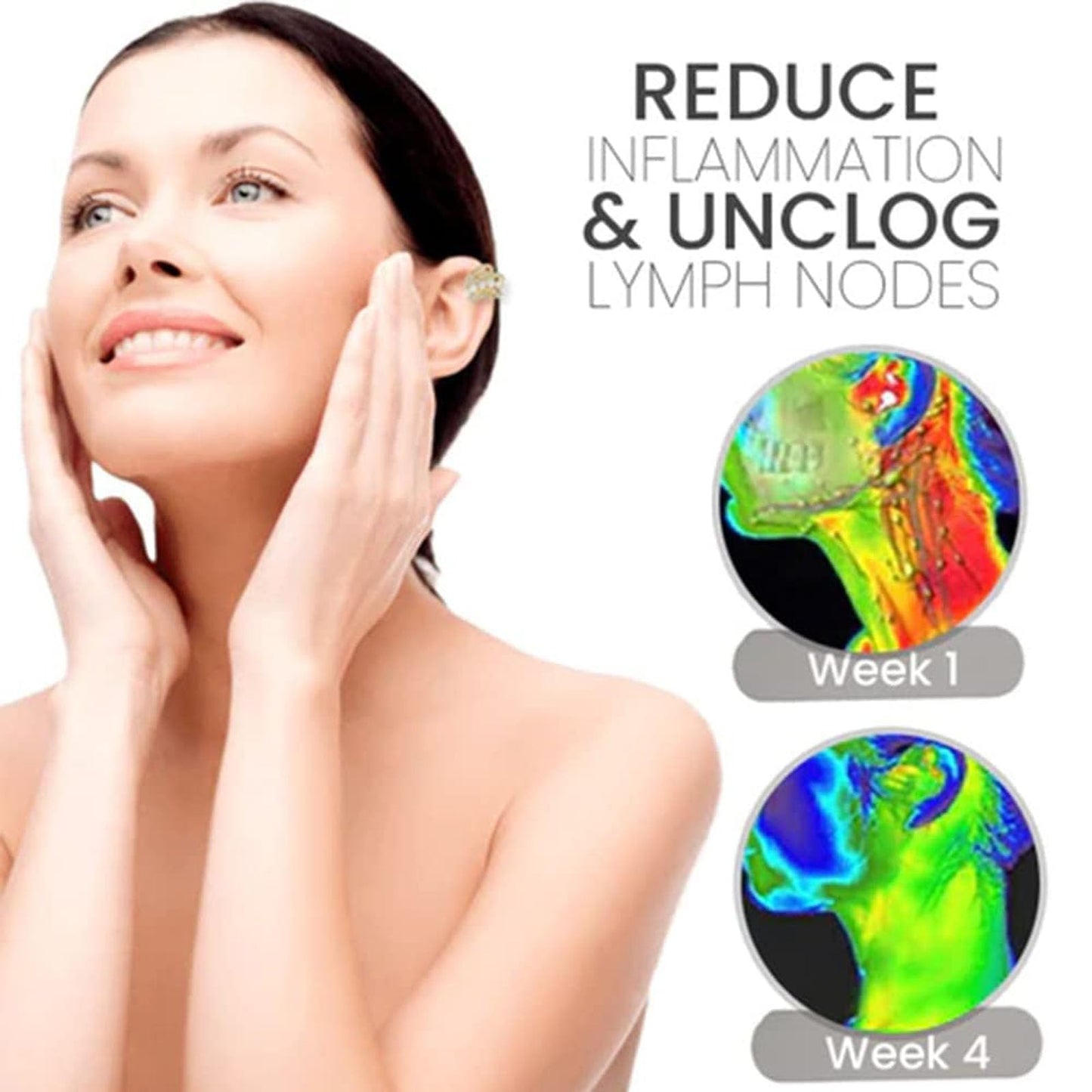 Lucpee Lymphatic Auriculotherapy White Onyx Ear Cuff, Astennu Lymphvity MagneTherapy Germanium Earrings Ga-ria Lymph'Liva Deoxi Earhoops Eleonore Earacupressure Detoxiear Balorange Earrings Non