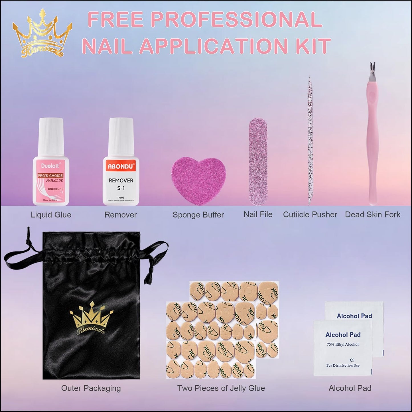 Kismizzle Press On Nails - Nile Fierce | Handmade Acrylic Long Square Nails with Animal Print, 3D Flowers & Rhinestones | Reusable 10PCS Nail Kit, Multicolor (Multicolor, Long)