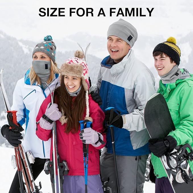 TICONN Neck Gaiter Face Cover Scarf, Breathable Sun & Wind-proof for Skiing Fishing Hiking Cycling