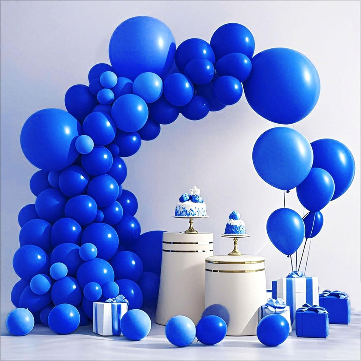 Royal Blue Balloon,145pcs Latex Royal Blue Balloons Arch Kit Different Sizes 18 12 10 5 Inch,Balloon Garland Arch for Birthday Party Baseball Fiesta Graduation Independence Day Decoration