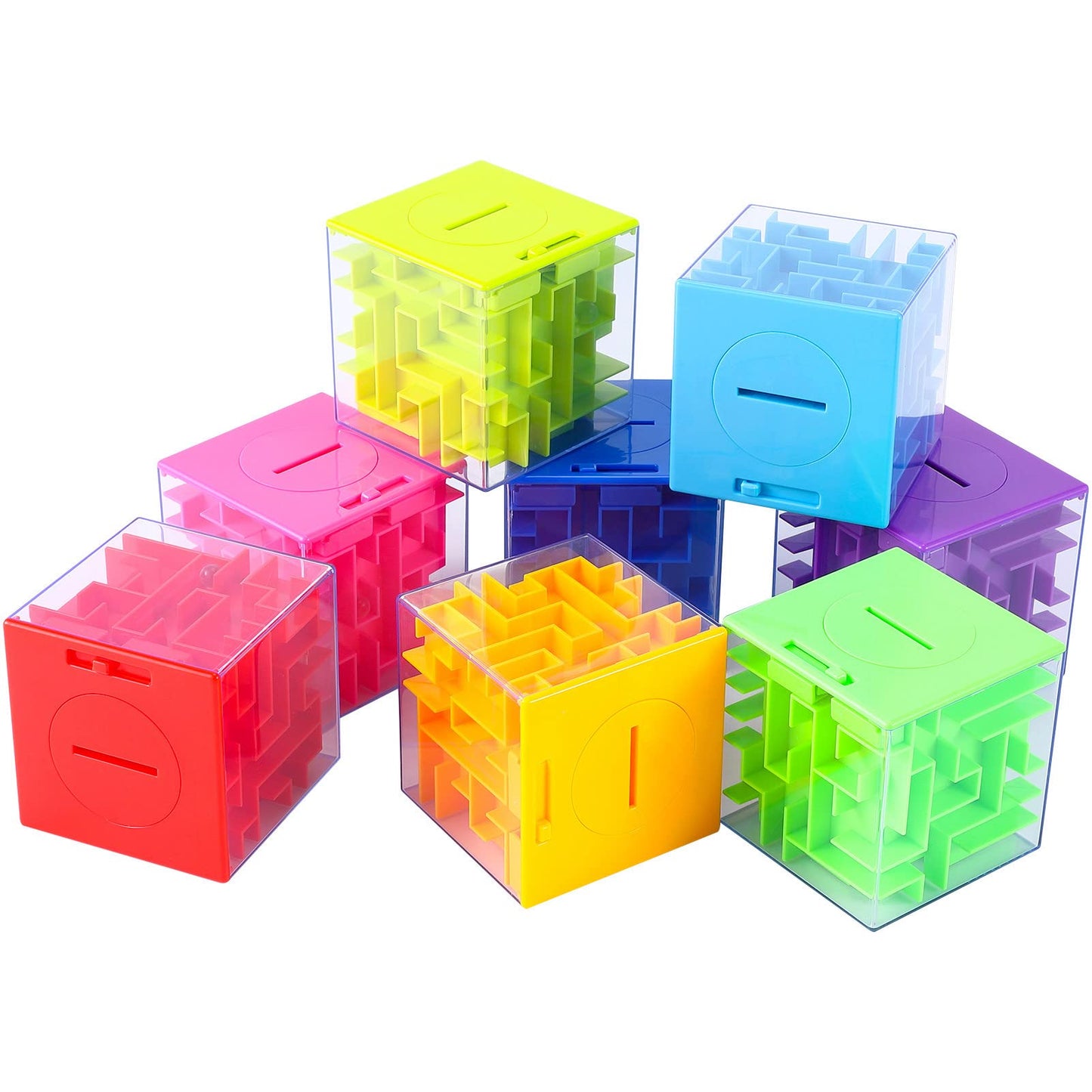 8PACK Money Maze Puzzle Box, Twister.CK Unique Money Gift Holder Box, Fun Maze Puzzle Games for Kids and Adult Birthday