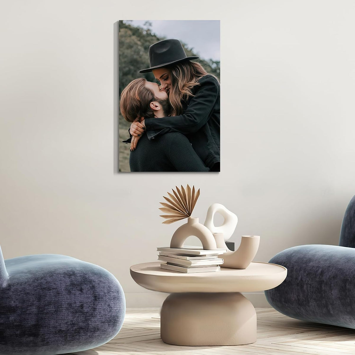 Wewejia Custom Canvas Prints with Your Photos 24x32inch, Upload Your Picture/Photo - Custom Personalized Canvas Photo Gifts Couples Family Baby Wedding Pets Home Decor Easy to hang