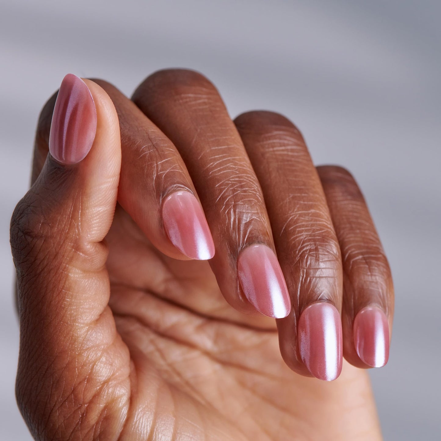 Kiss Impress No Glue Mani Press On Nails, ColorFX, 'Boundless', Pink, Short Size, Oval Shape, Includes 30 Nails, Prep Pad, Instructions Sheet, 1 Manicure Stick, 1 Mini File