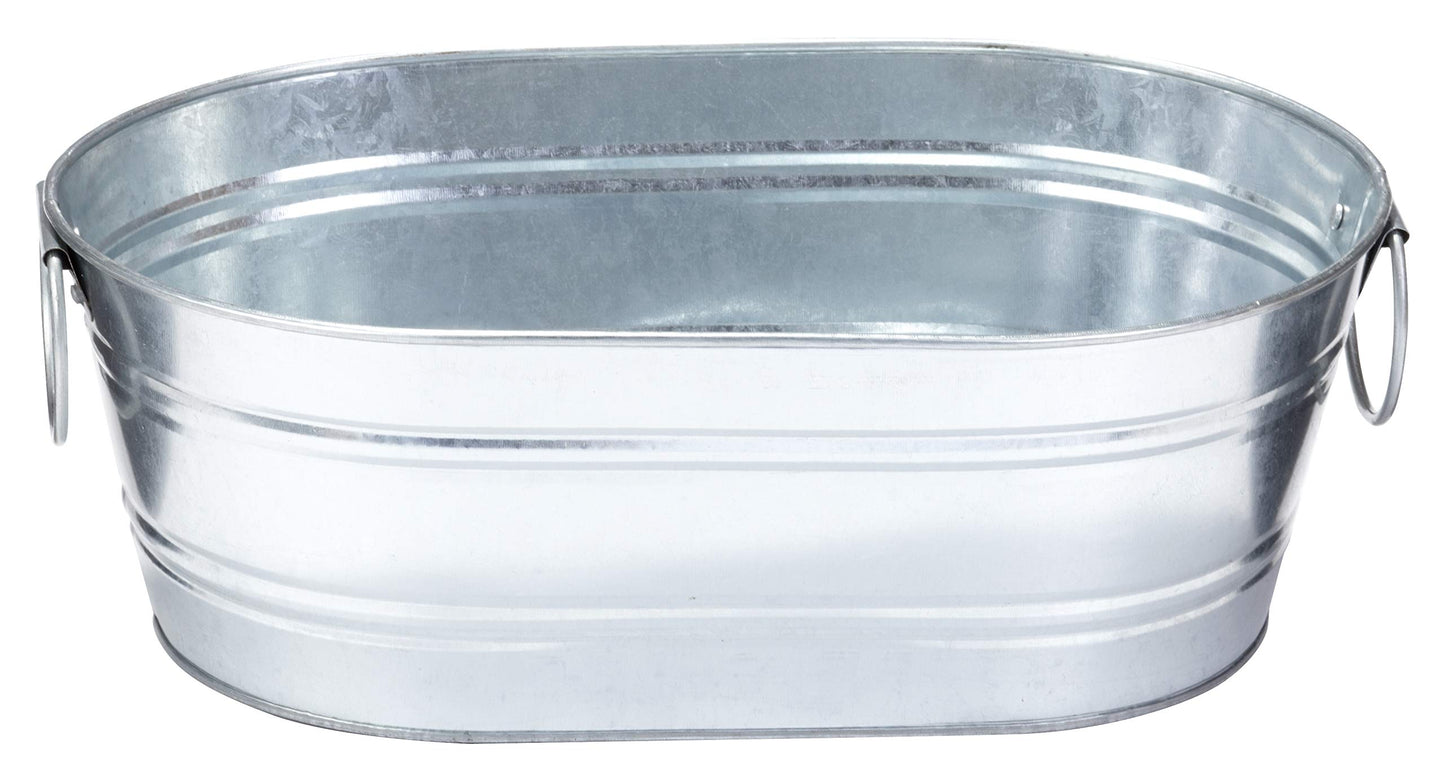 Little Giant Miller Manufacturing Galvanized Oval Tubs Steel Durable Heavy Duty 2 Gallon