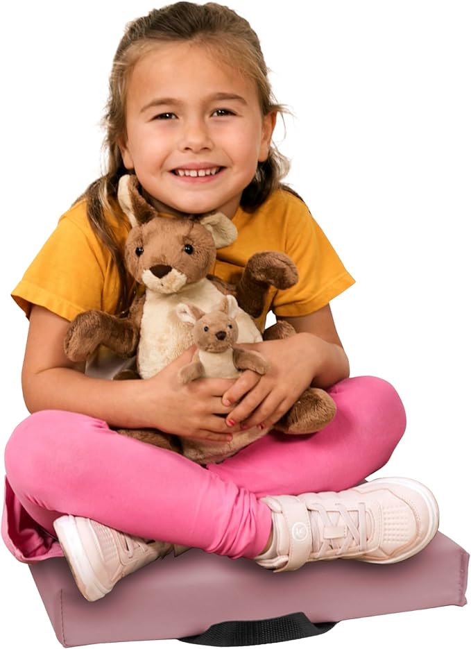 Factory Direct Partners Softscape Toddler, 12" Square, 4-Piece-Teddy Floor Cushion