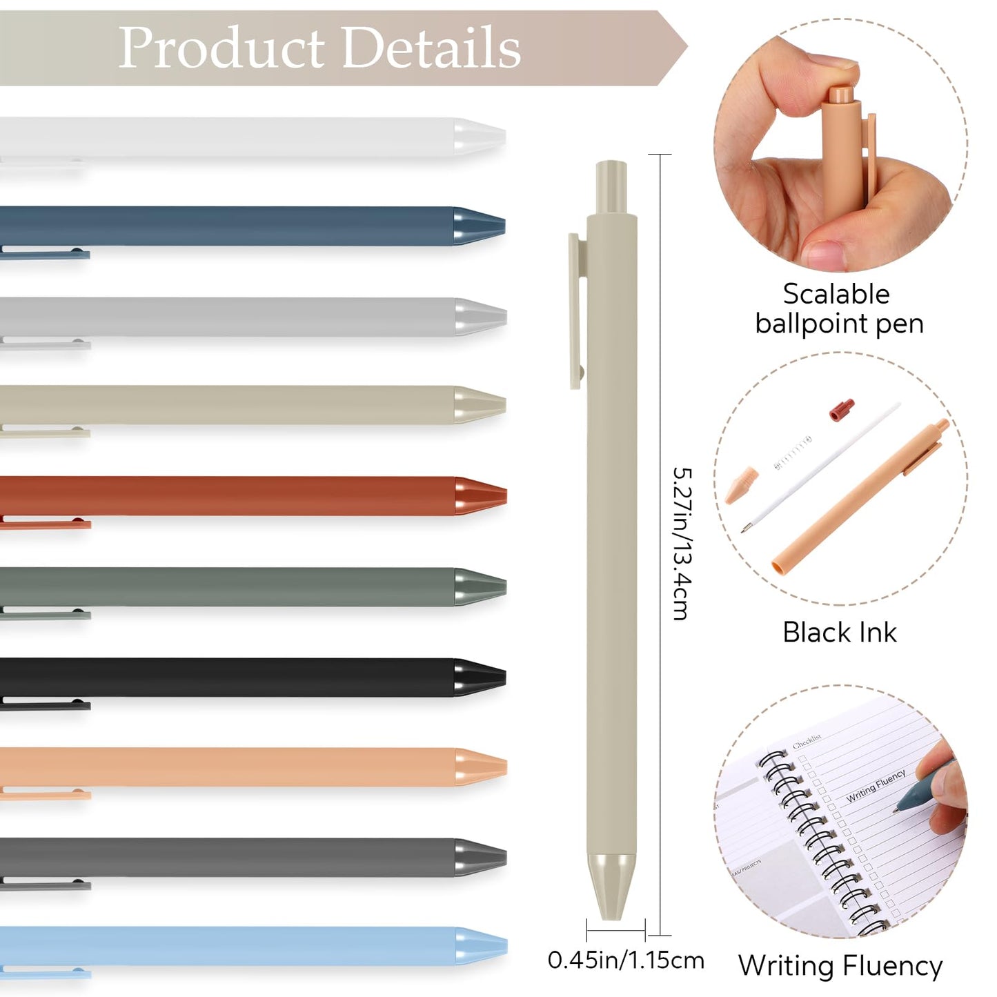20 Set Employee Appreciation Gift Bulk Weekly Planner Notebooks to Do List Spiral Notebook Journal with Ballpoint Pen, Sticky Note for Office Teacher Student Graduation Thank You Gift(Classic Color)
