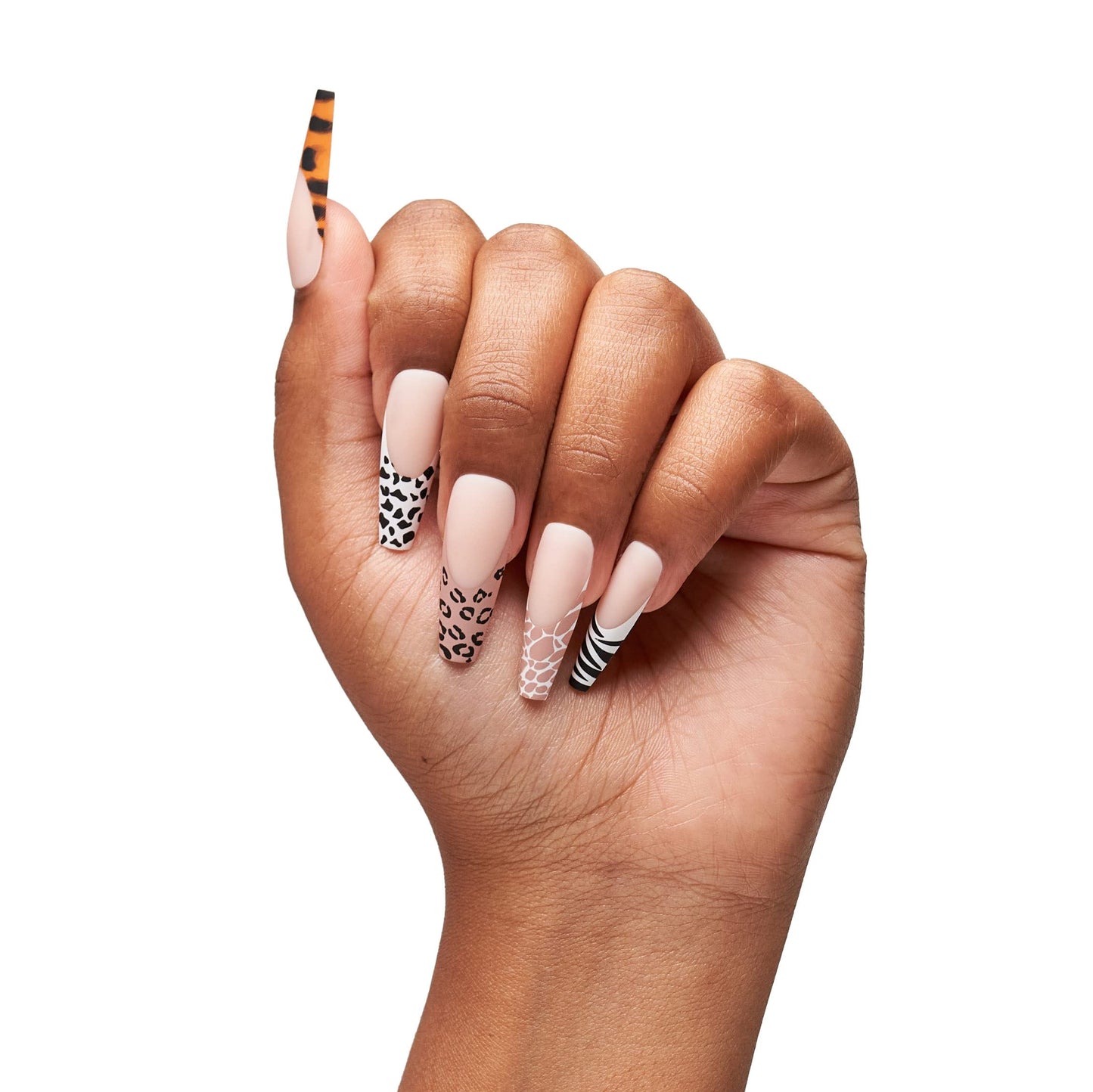 The Nailest - Instant Luxury Acrylic Press-on Nails-C-curve Long Coffin- Wilderness