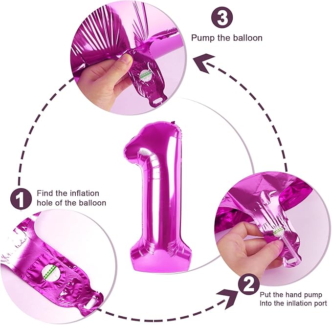 Number 0 Balloons 40 Inch Rose Purple Number Balloons for 10 20 30 40 50 60 70 80 90 100 Numbers Balloon Birthday Decorations Wedding Event Baby Shower