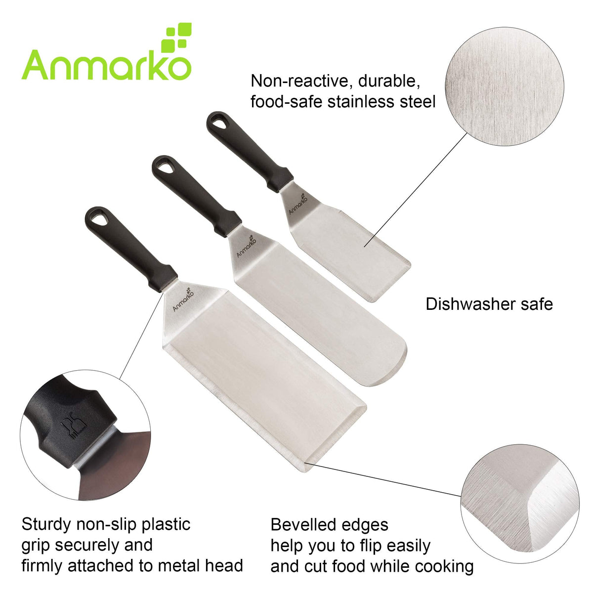 Griddle Spatula Set (3 Count)