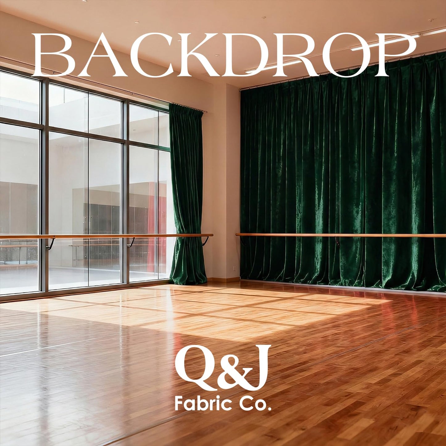 Q&J Fabric Co. Stretch Velvet Fabric by The Yard, 60 Inch Wide x 5 Yards Soft Luxury Versatile Stretchy Spandex Cloth for Upholstery, Sewing, Costume & DIY Crafts Projects (Forest Green)