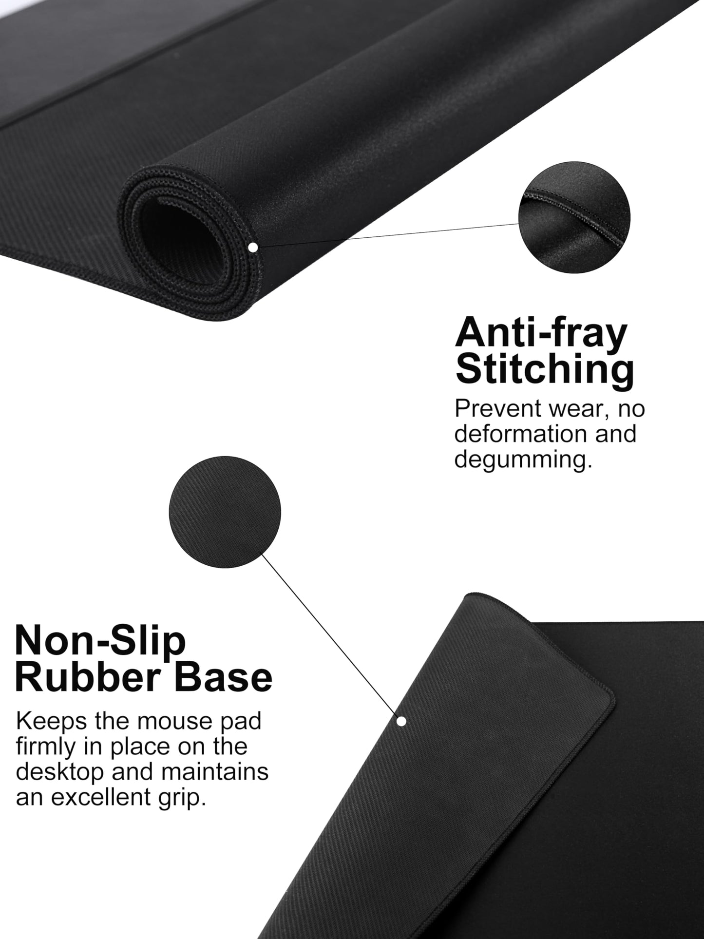 TopMade Wireless Charging Mouse Pad, Gaming Mousepad Home Office Large Desk Pad with Ultra-Smooth Surface, Non-Slip Base, Waterproof Keyboard Mat (Includes 20W PD Power Adapter & 6.56ft Woven Cable)