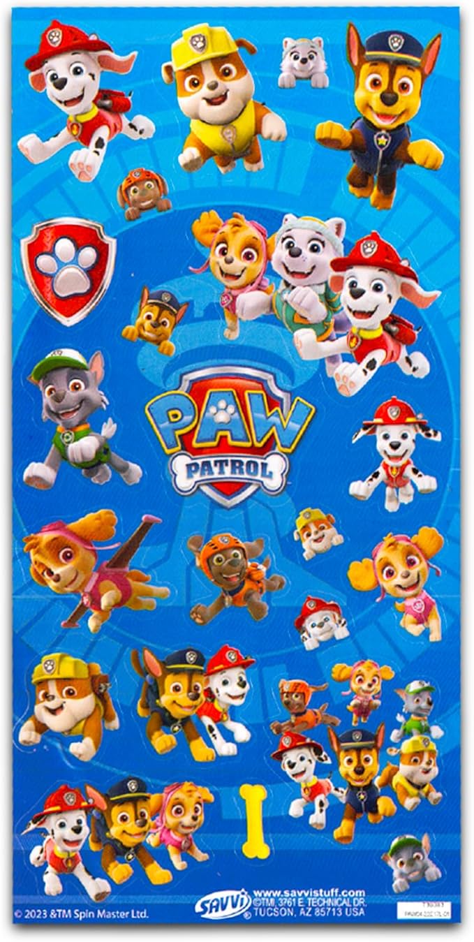 Nick Shop Paw Patrol Sleepover Set for Boys and Girls ~ 5 Pc Bundle with 45 x 60 Inch Fleece Blanket, Tote Bag, Stickers, More Bedroom Decor Kids, Toddlers, blankets