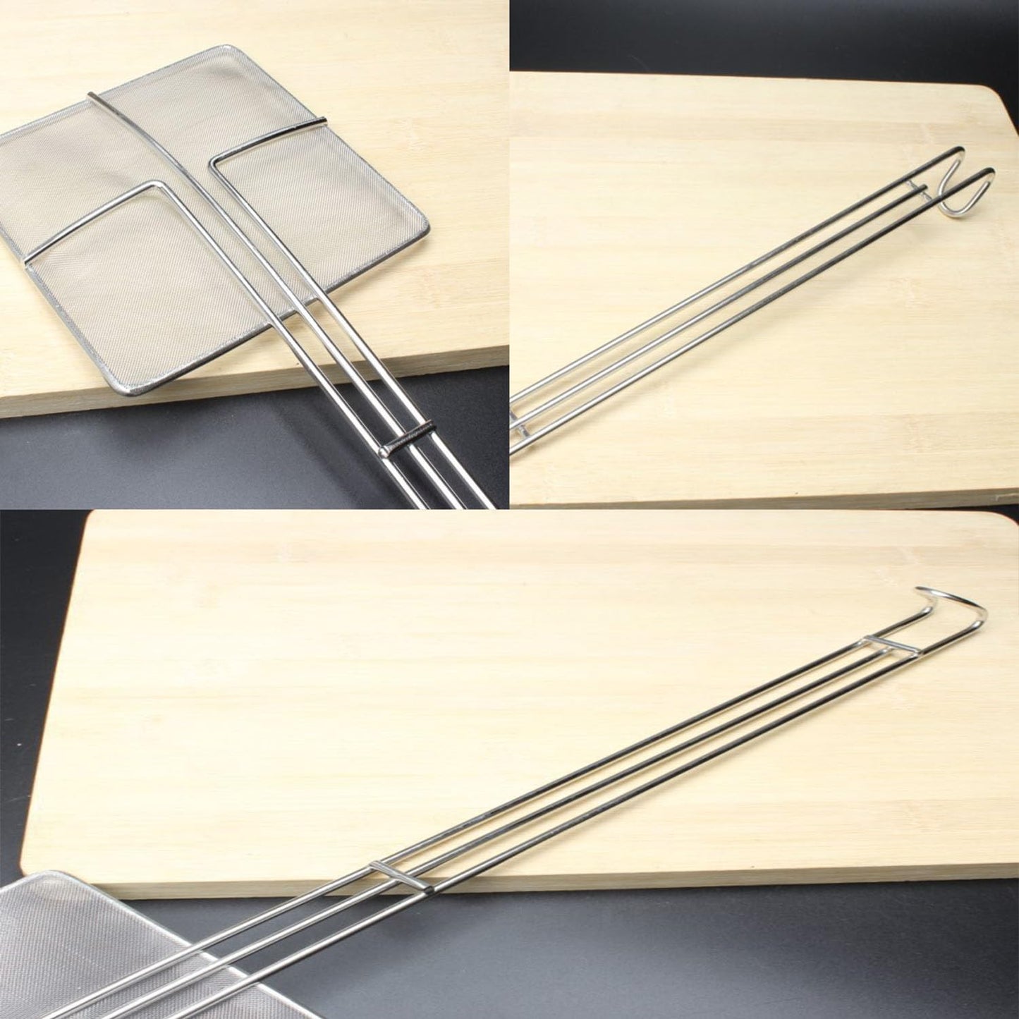 2PCS - Kitchen Spider Fryer Scoop Fry Skimmer Fryer Skimmer (2 spoons + 1 apron + 1 chef's hat)