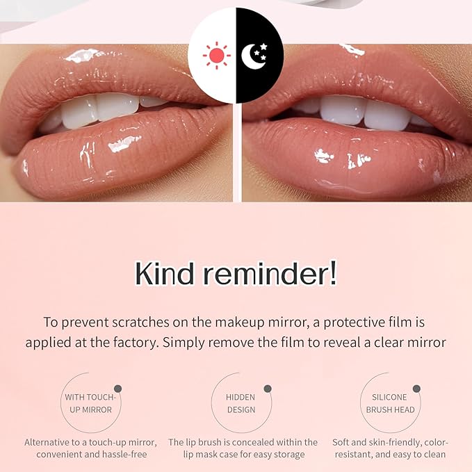 Lip Sleeping Mask - Overnight Repair for Dry, Chapped Lips with Hyaluronic Acid, Vegan & Cruelty-Free, Hydrating, Exfoliating, Non-Sticky, Long-Lasting Moisture