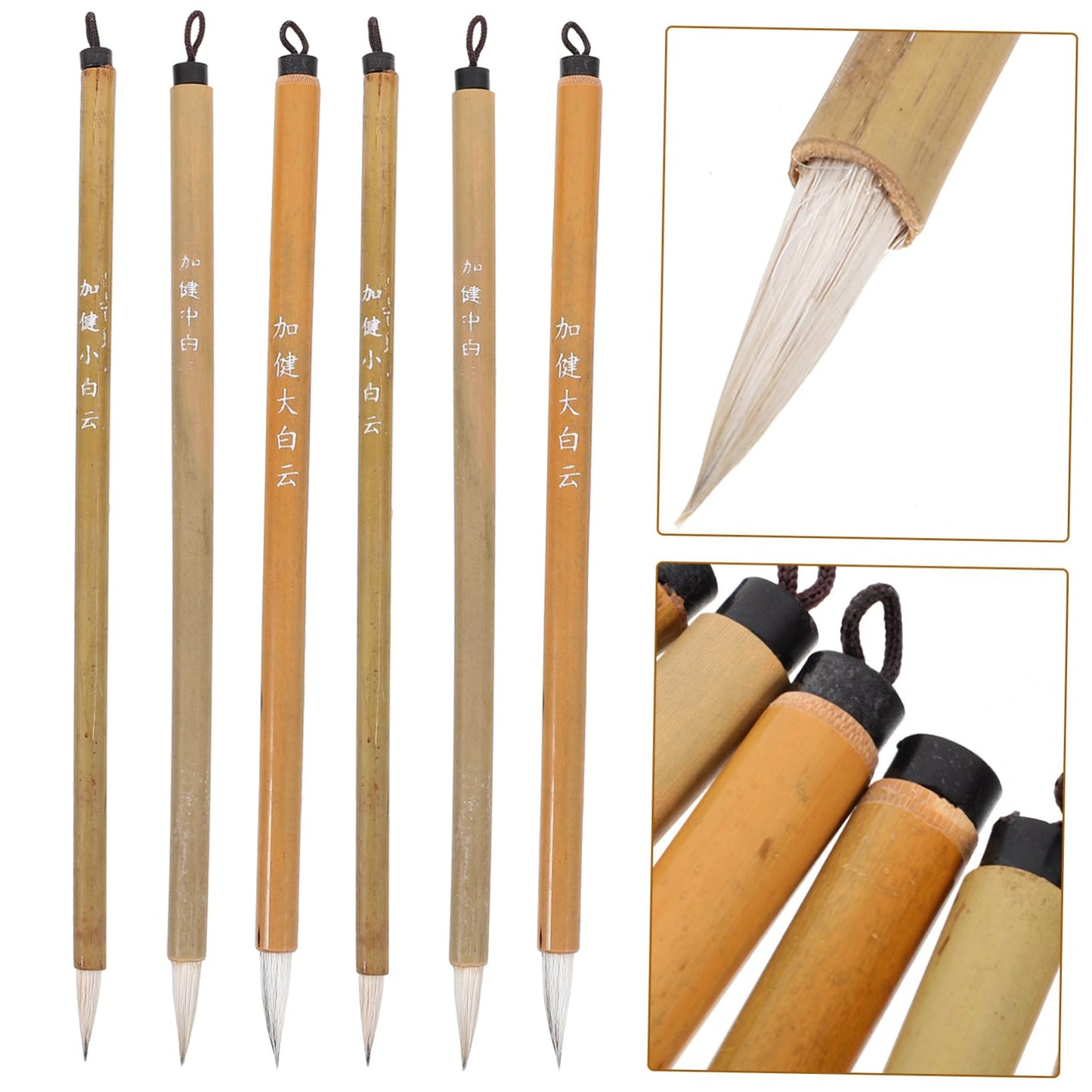 LALAFINA 24pcs Chinese Calligraphy Brush: Sumi Brushes for Chinese Painting - Calligraphy Pens for Beginners