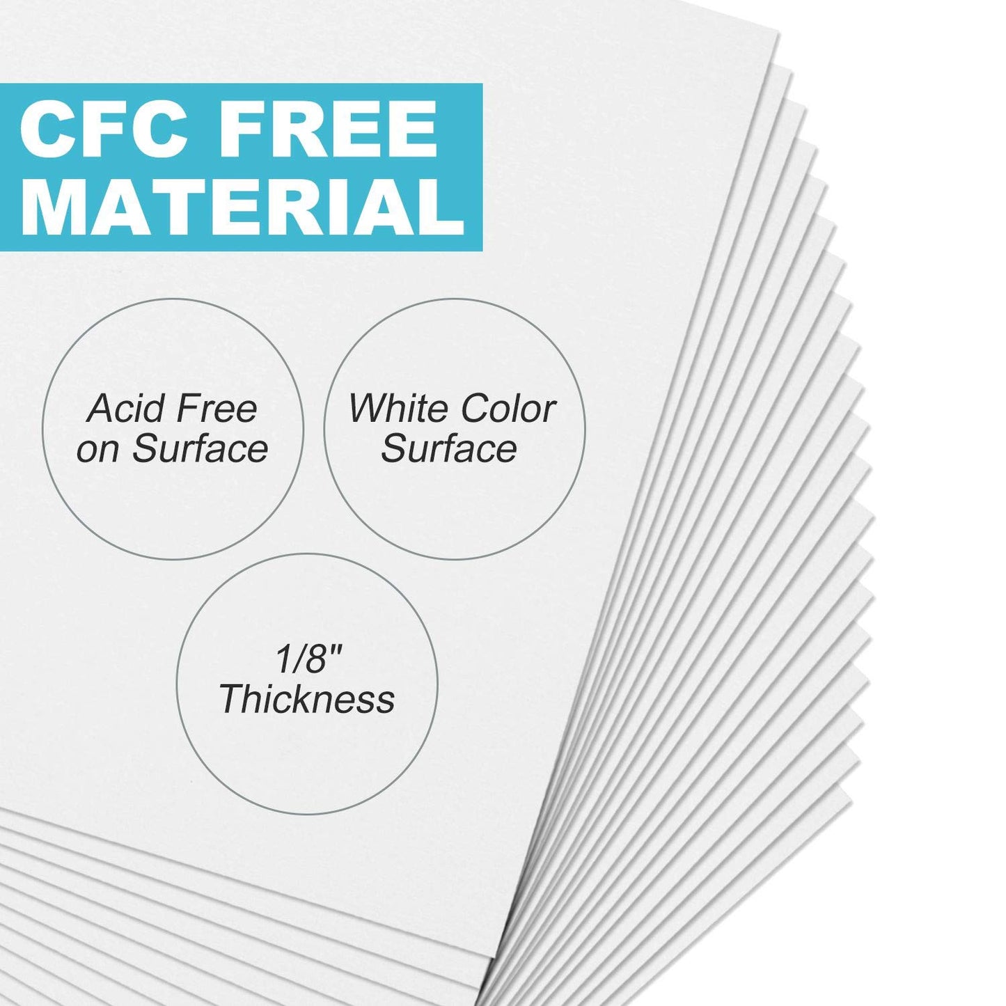 Acrux7 20 Pack Foam Boards 11x14 Foam Core Backing Board 1/8 Inch Thickness Foam Poster Boards for Projects, School, Crafts, Office & Art Projects