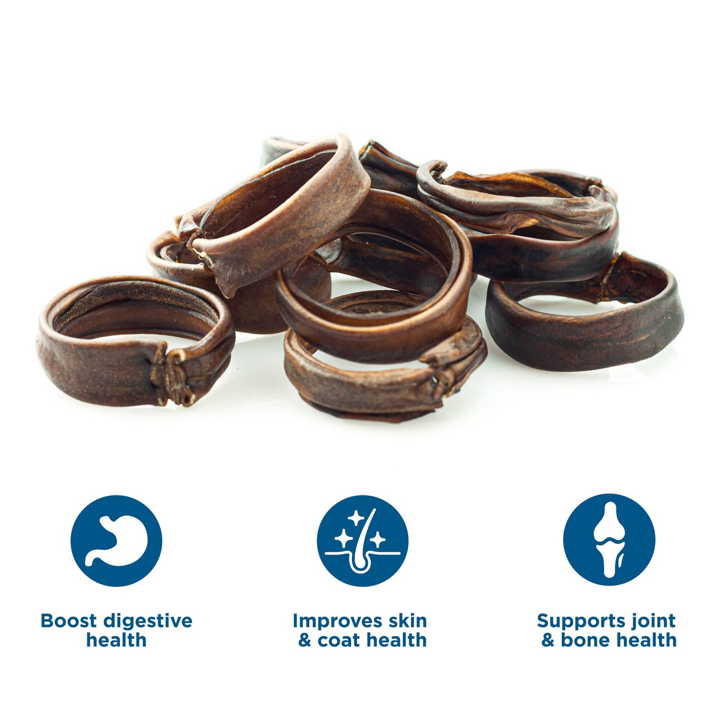Best Bully Sticks Puppy Teething Rings - Single Ingredient Natural Collagen Puppy Chews for Teething - Bones for Small Dogs - Enrichment, Mental Stimulation, 3 Count