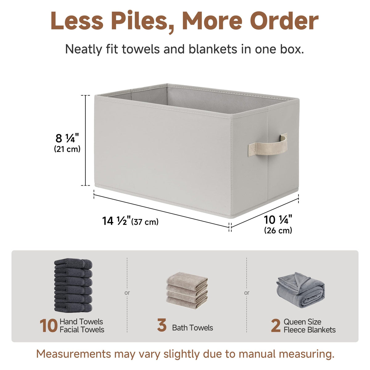 Closet Storage Bins (3 Count)